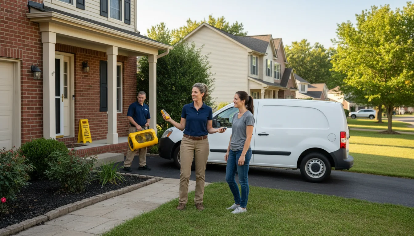 Residential water damage restoration in Elverson, PA